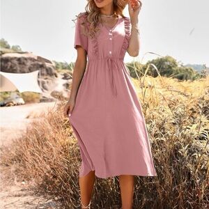 NWOT Shein Boho Midi Dress - Size S